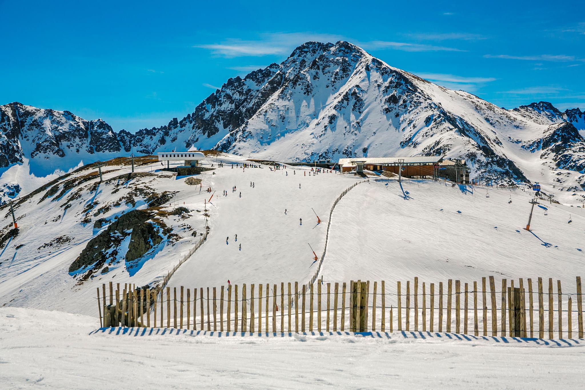 View of the Grandvalira Ski Resort in Andorra - Andorra eSim