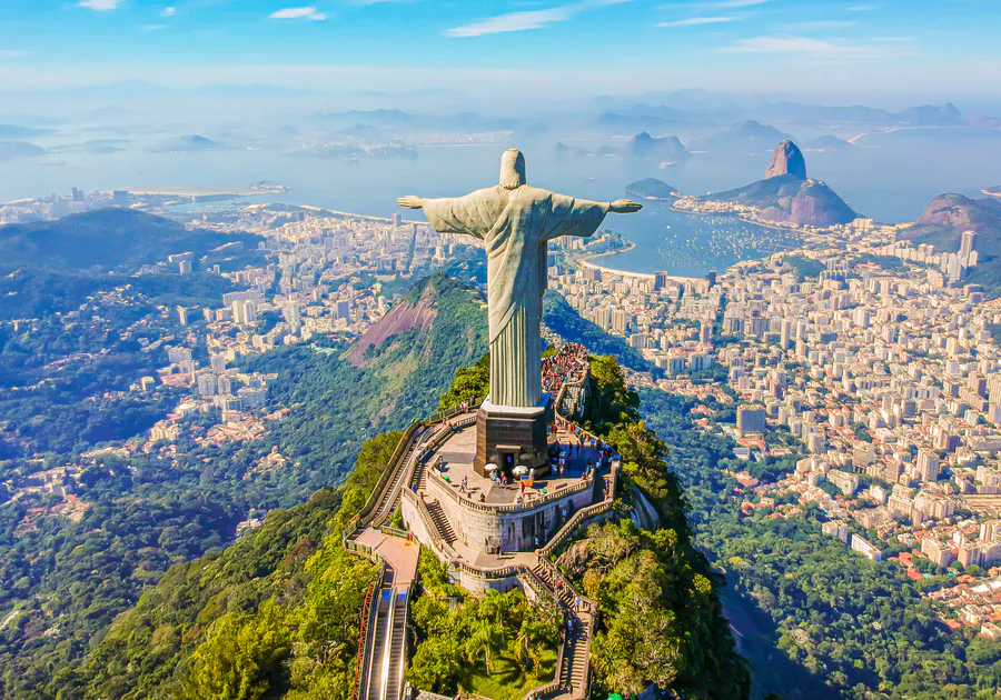 View of the Brazil-Rio-Christ The Redeemer - Brazil eSim