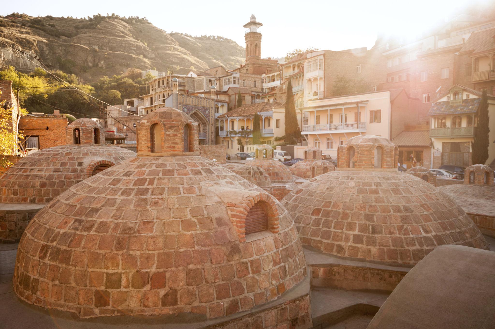 View of the baths of Tbilisi - Georgia eSim