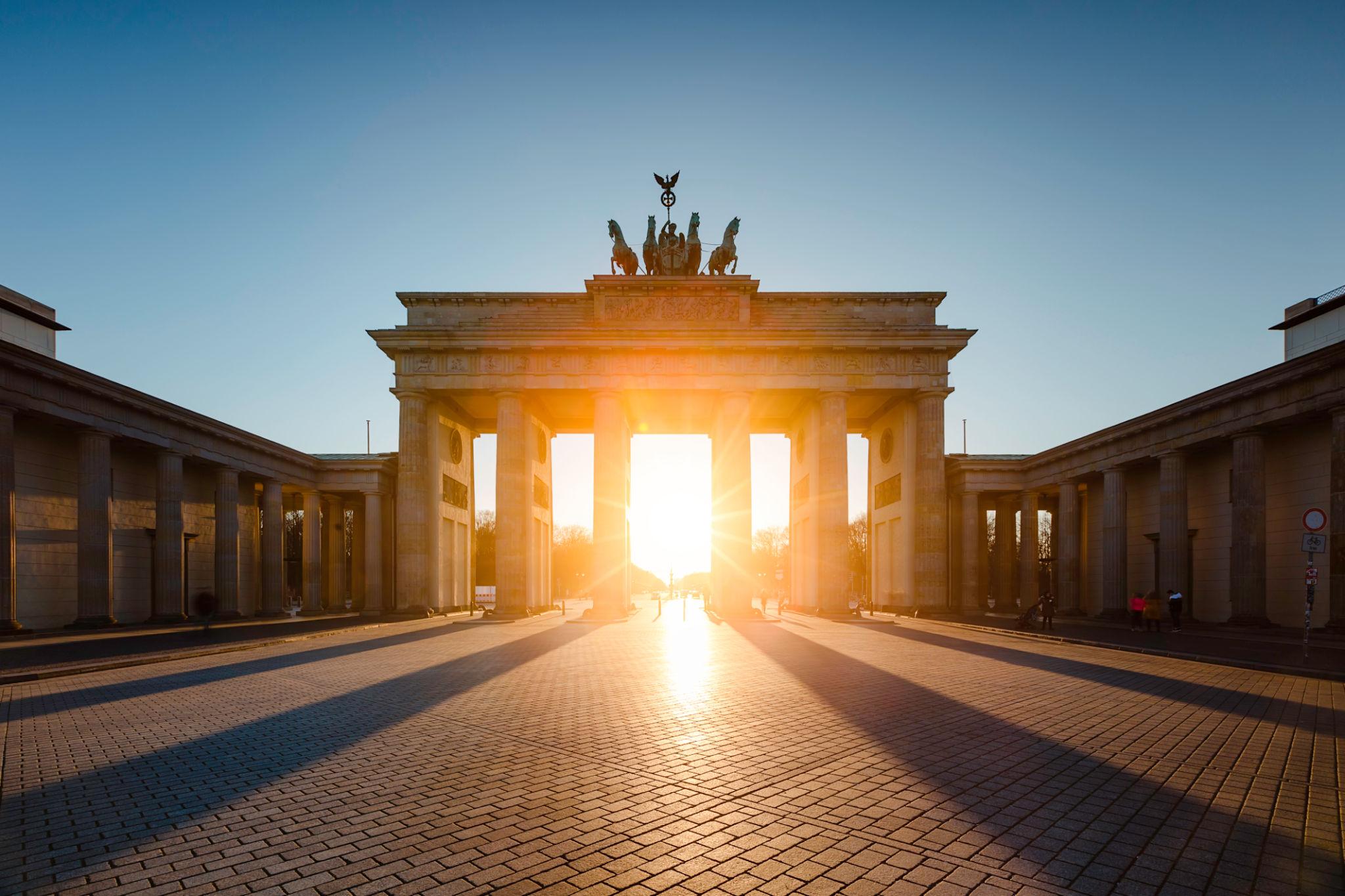 Berlin Brandenburg Gate sunset view - Germany eSim
