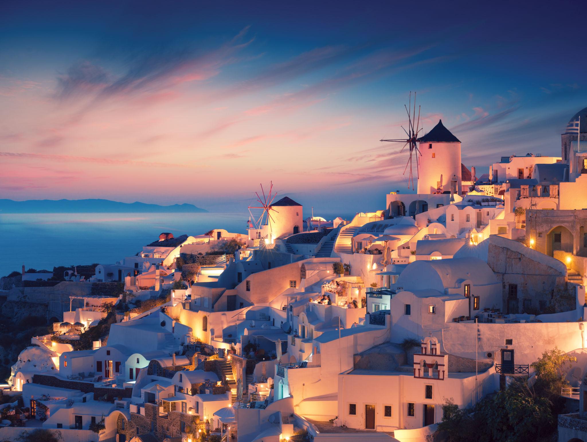 Install before you travel and arrive online at Santorini Airport or Athinios Port