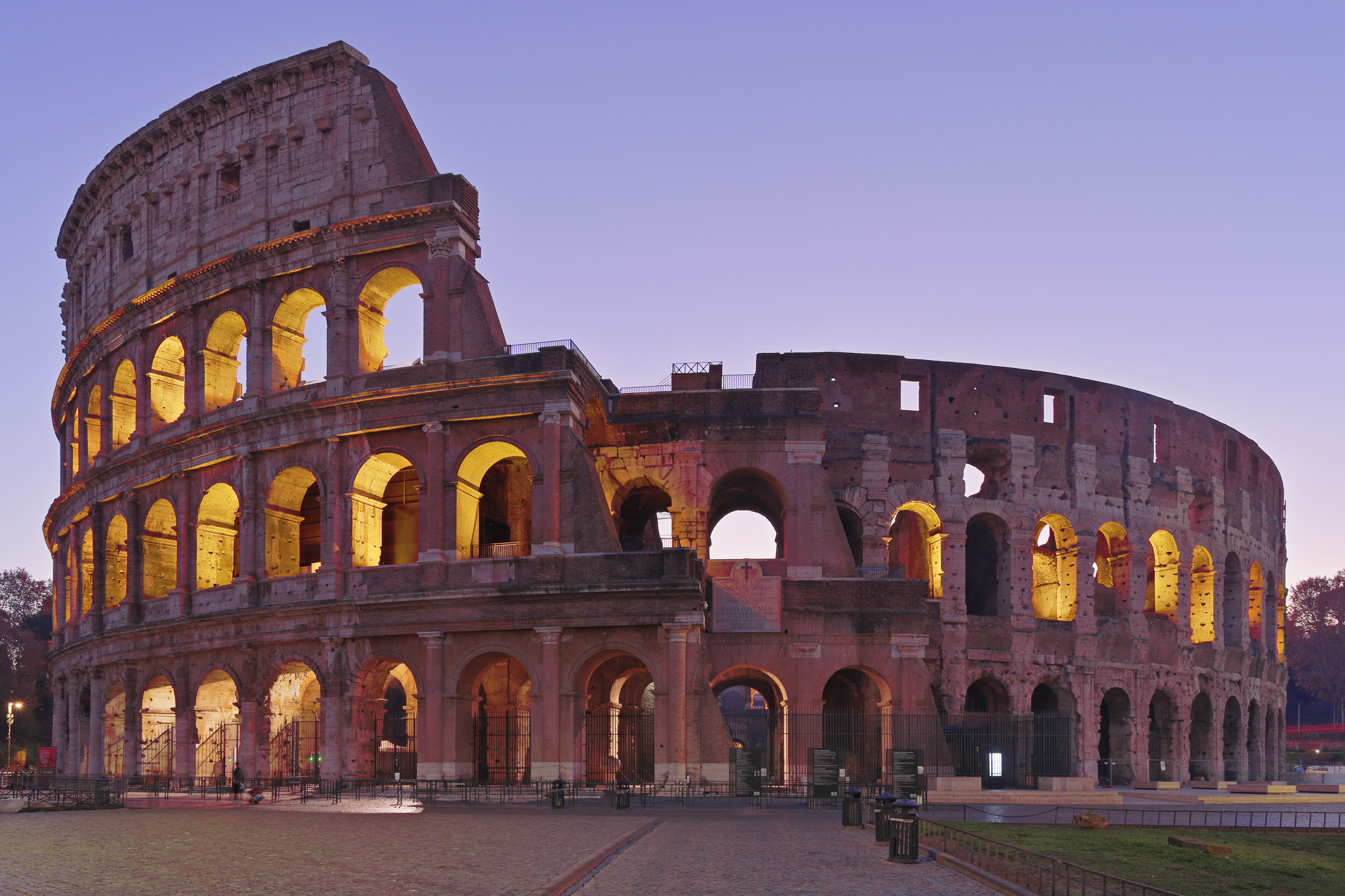 View of the Colosseum at Sunrise, Rome - Italy eSim