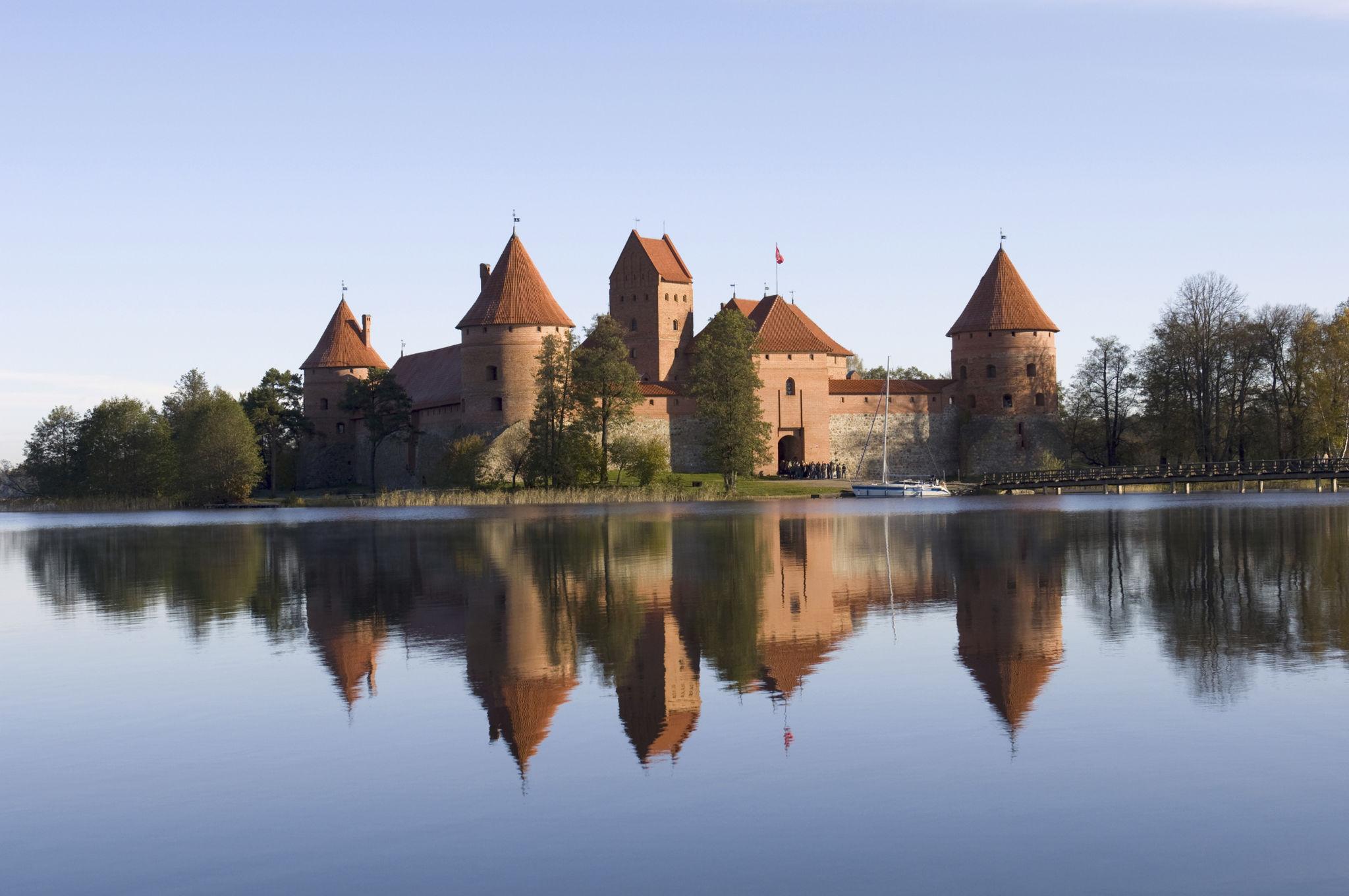 View of the Island castle in Trakai. Lithuania - Lithuania eSim