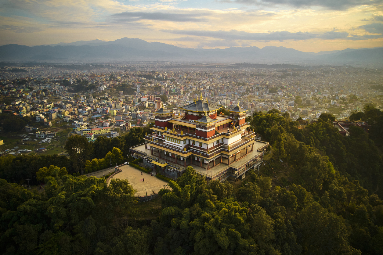 Kathmandu valley and Buddhist temple in Nepal - Nepal eSIM