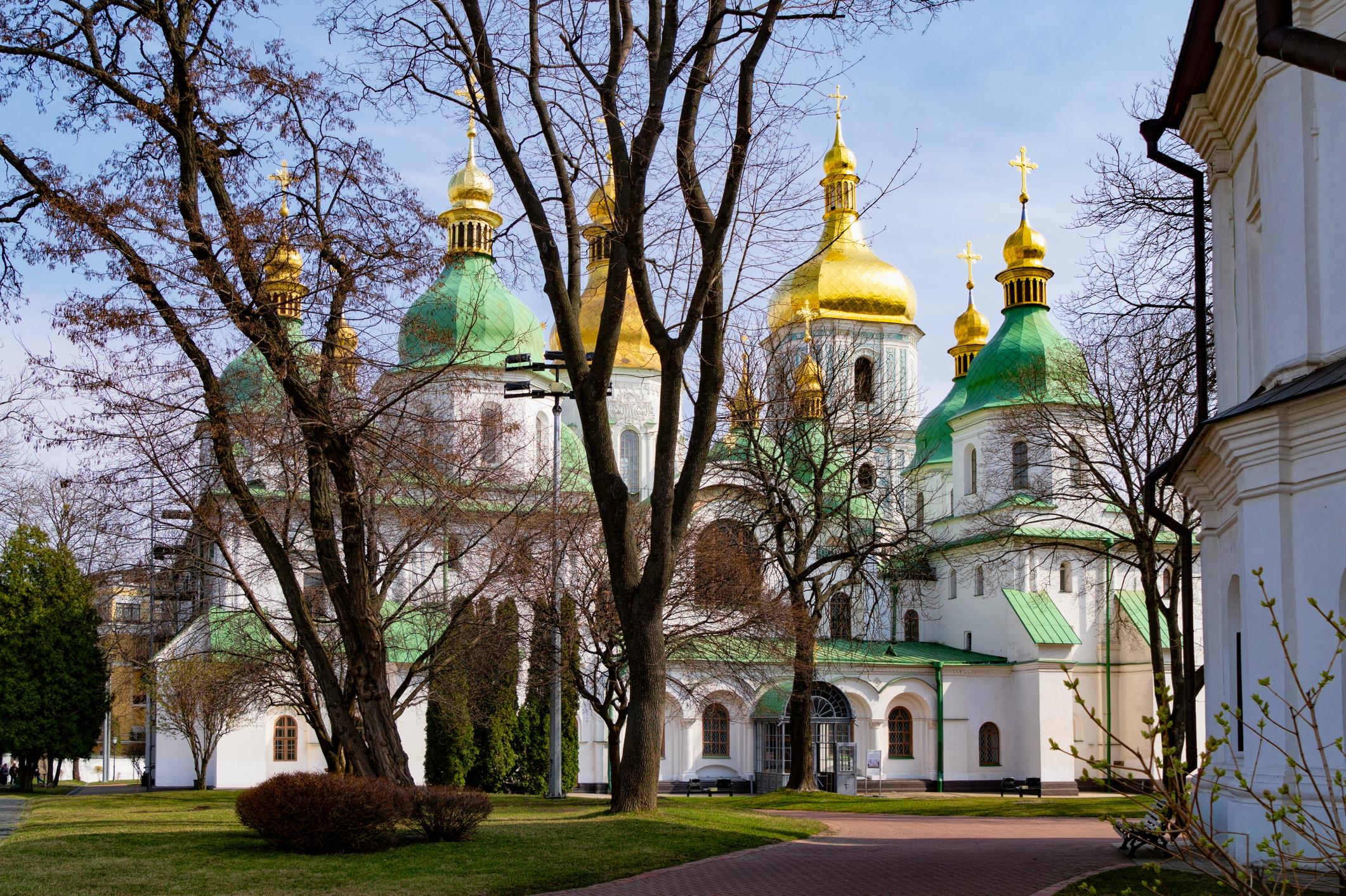 View of the Saint Sophia Cathedral in Kyiv - Ukraine eSim